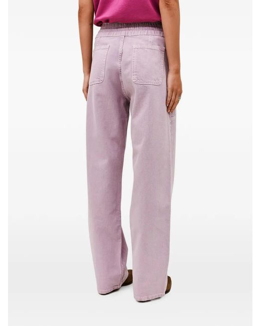 Ba&sh Purple Filma Wide-Leg Jeans
