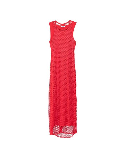 Jijil Red Sleeveless Maxi Dress