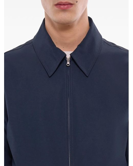 Fursac Blue Classic-Collar Jacket for men