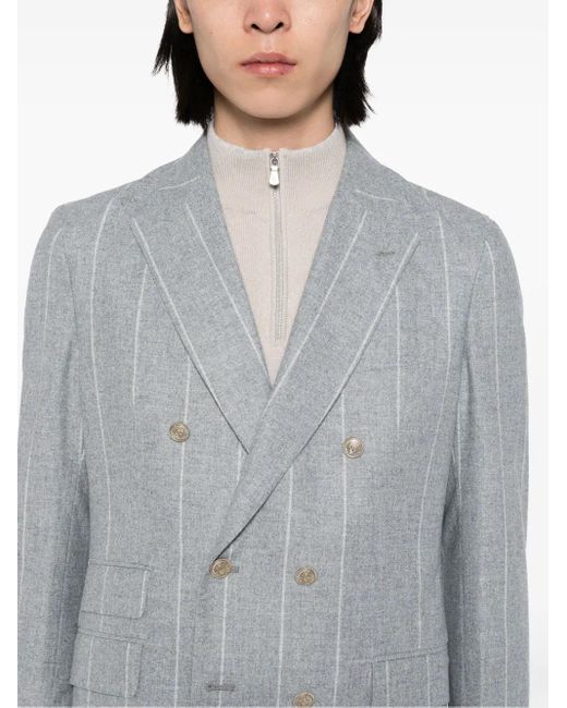 Eleventy Blue Striped Two-Piece Suit for men