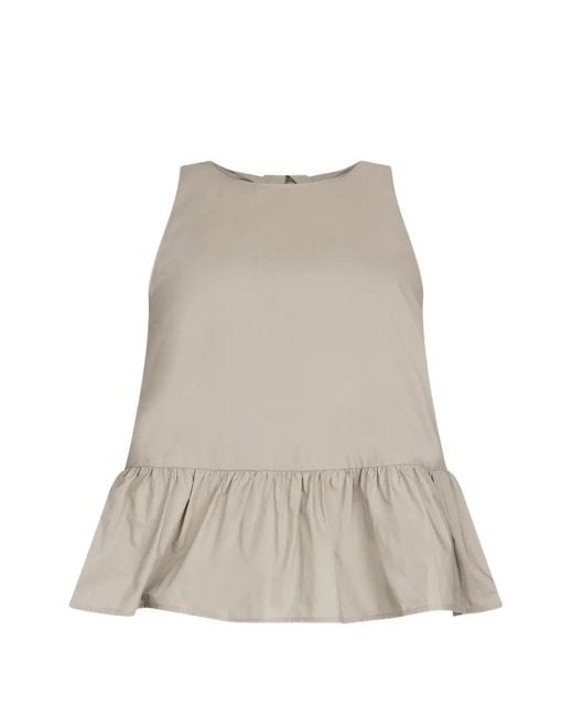 Liu Jo Natural Round-Neck Top