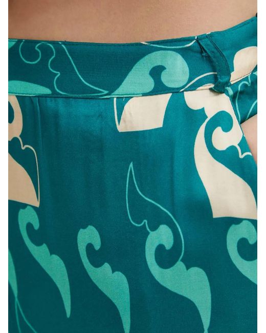 La Petite Francaise Blue Poudre Printed Trousers