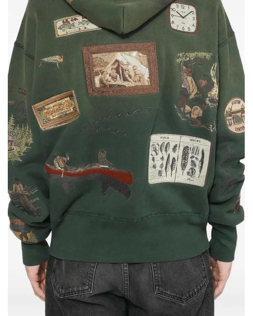 Samuel Zelig Green Trail Hoodie for men