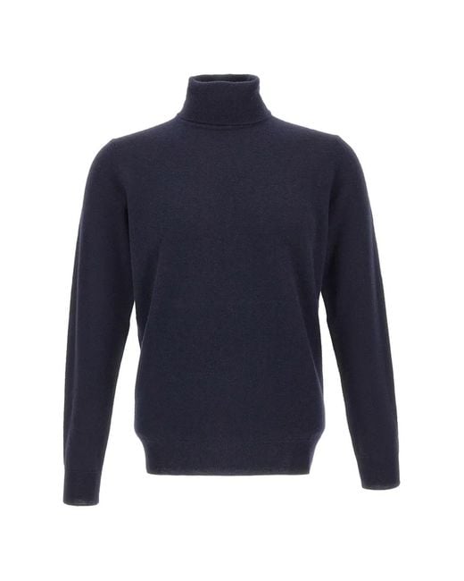 Kangra Blue Roll Neck Sweater for men