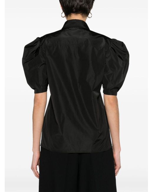 MSGM Black Puff Short-sleeve Shirt