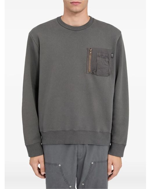 MM6 by Maison Margiela Gray Pocket-Detail Sweater for men