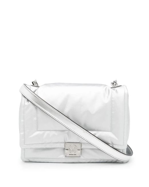MICHAEL Michael Kors White Rory Quilted Crossbody Bag