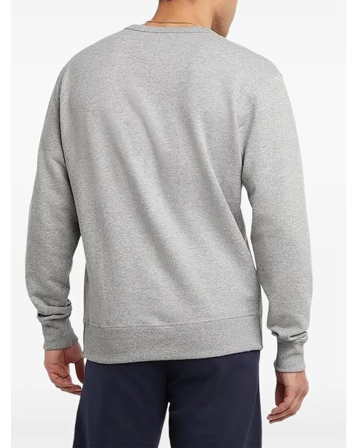 Champion Gray Pullover Crew Sweatshirt for men