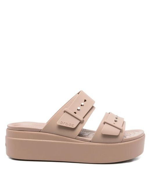 CROCSTM Pink 40Mm Brooklyn Double-Buckle Sandals