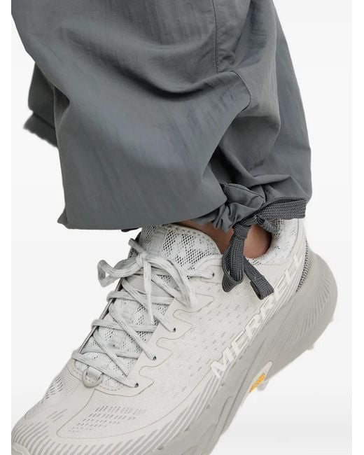 P.E Nation Gray Drawstring Gathered Trousers