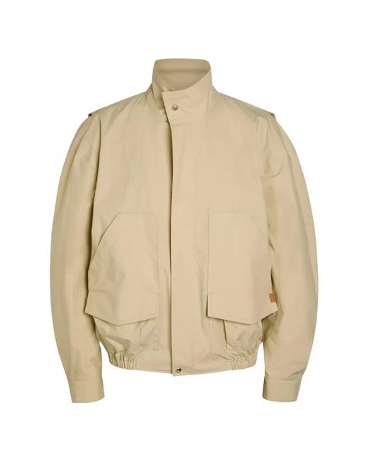 Calvin Klein Natural Donald Funnel-Neck Flap-Pocket Jacket for men