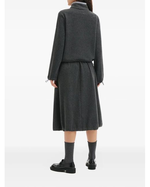 B+ AB Black Drawstring Mid-Skirt