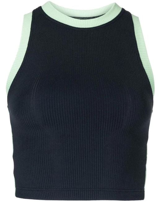 The Upside Blue Solstice Monte Performance Top
