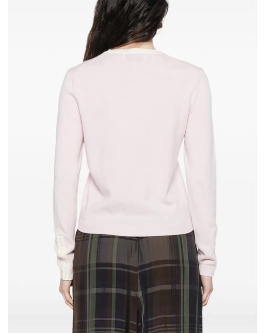 Bompard Pink Buttoned Cardigan