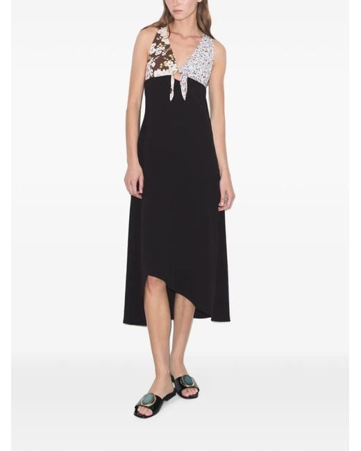 Tory Burch Black Patos Heeled Slides