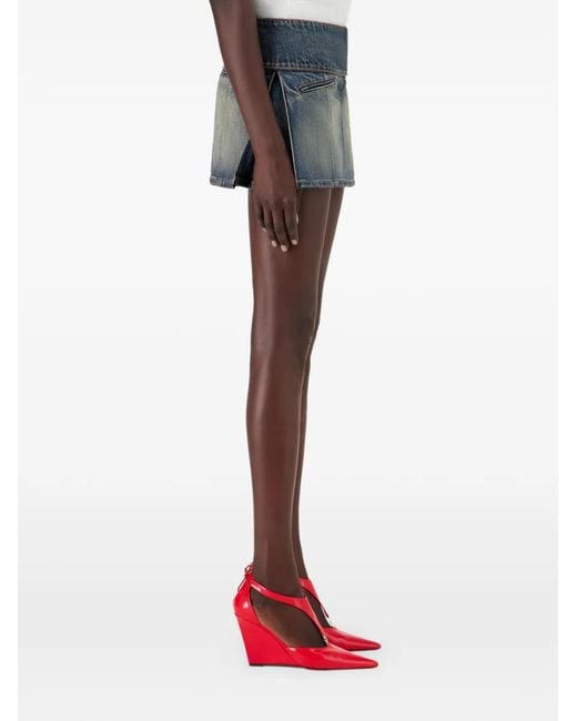 Coperni Red Wedge-Pumps Mit T-Riemen