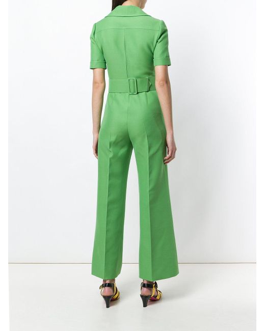 Gucci jumpsuit green sale