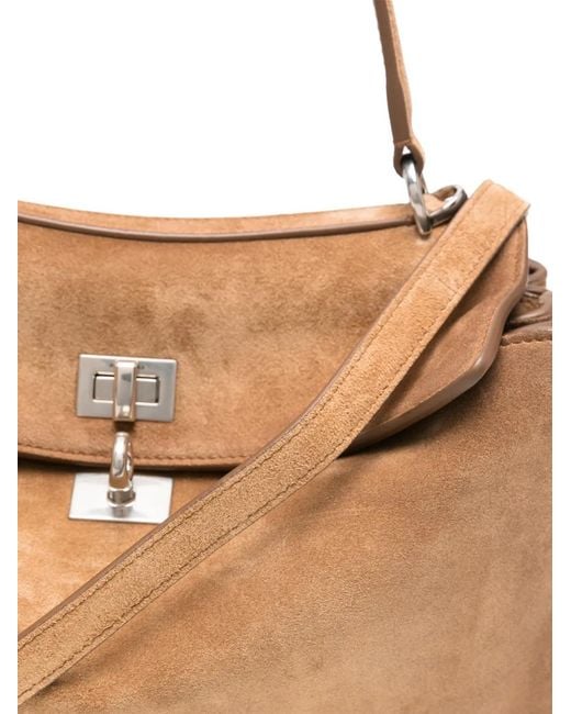 Balenciaga Brown Small Rodeo Tote Bag