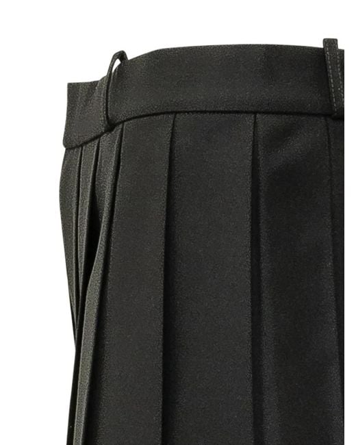 Coperni Black Pleated Shorts