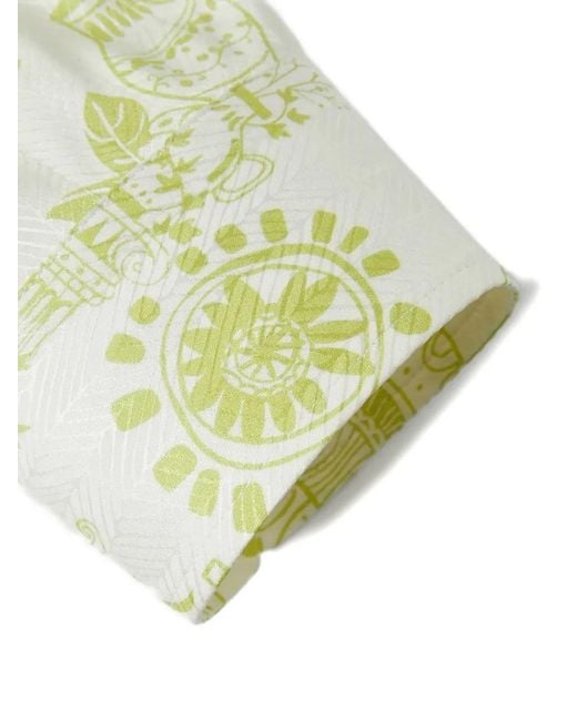 Shanghai Tang White Tang Jacquard Shirt for men