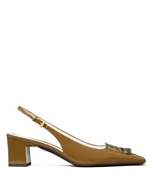 Tory Burch Metallic 55Mm Georgia Slingback Pumps