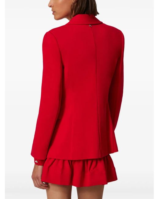 Twinset Red Single-Breasted Blazer