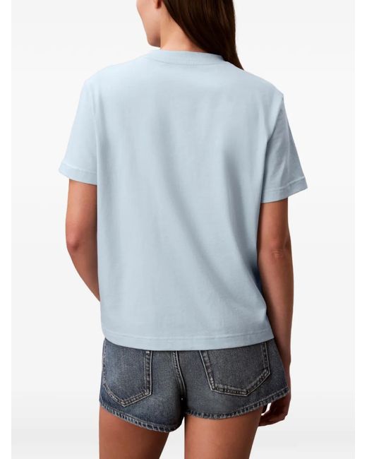 Calvin Klein Blue Logo-Print T-Shirt