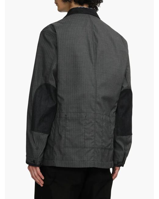Junya Watanabe Black Button-Down Blazer for men