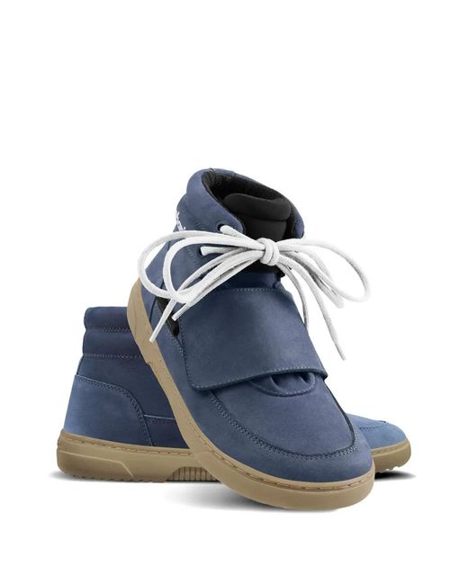Barebarics Blue Blizzard Touch-Strap High-Top Sneakers