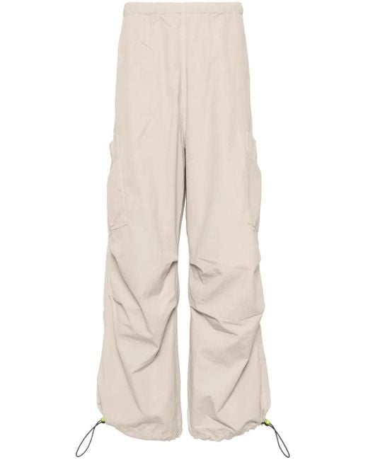 Barrow Katoenen Broek Met Wijde Pijpen En Vlakken in het Natural voor heren