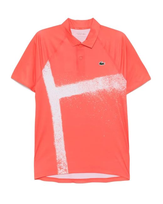 Lacoste Pink X Novak Djokovic On Court Polo Shirt for men