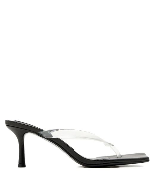 Senso 70mm Enigma I Transparent-strap Sandals White
