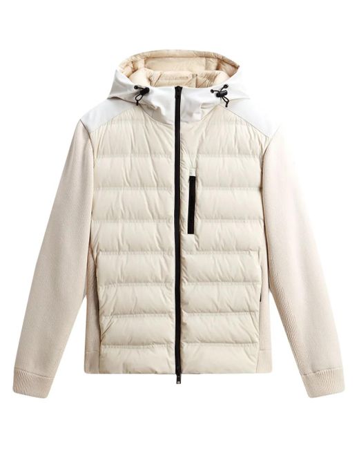 Woolrich Natural Bering Hybrid Jacket for men
