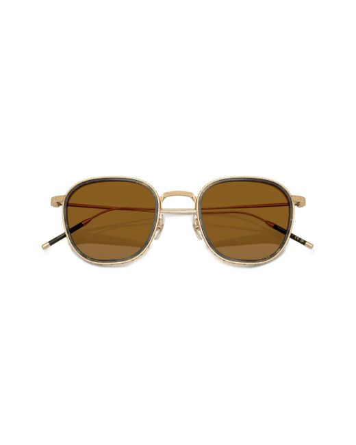 Oliver Peoples Brown Tk-9 Sunglasses