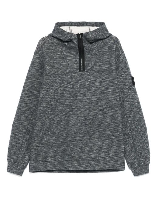 メンズ Stone Island コンパスバッジ パーカー Gray