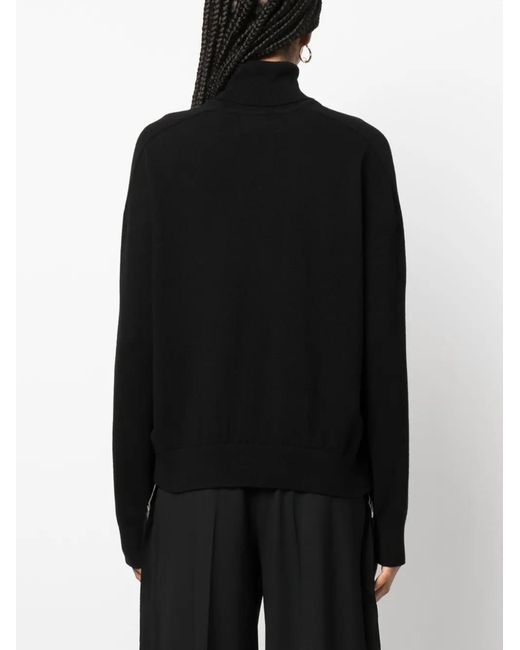 ARMARIUM Black Roll-Neck Fine-Knit Jumper