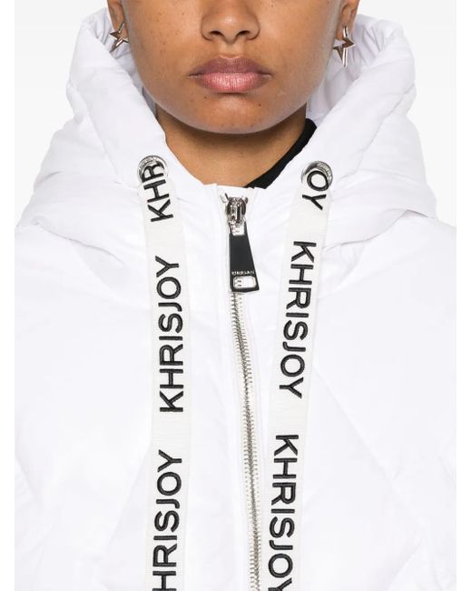 Khrisjoy White Puff Khris Cropped