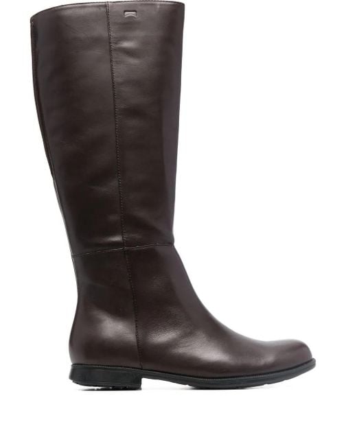 Camper Black Mil Knee-Length Boots