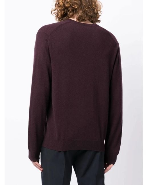 N.Peal Cashmere Blue Chest Logo-Print Knit Jumper for men