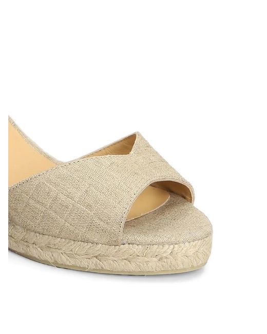 Castaner Natural Blaudi Buckle-Fastening Wedge Sandals