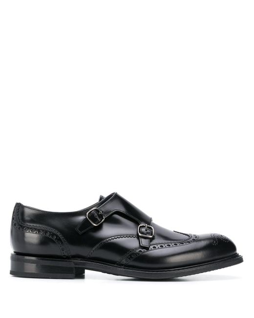Church's Black Warrington Monk Shoes for men