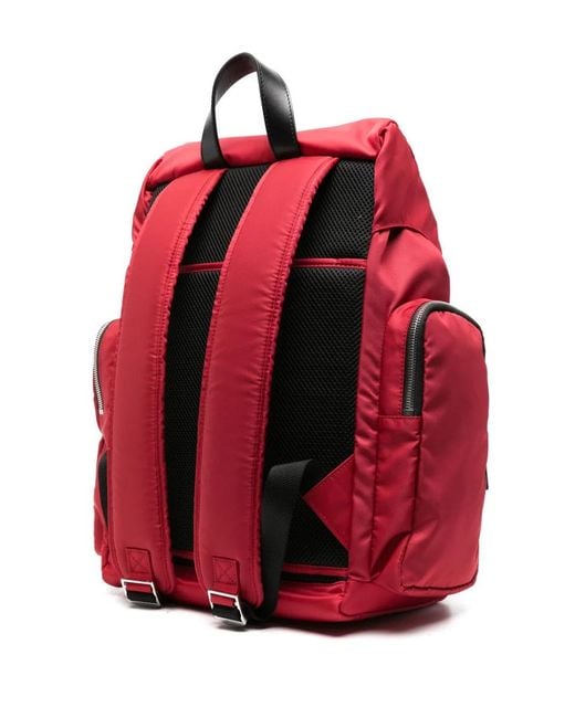 Fpm Milano Red Medium Butterfly Drawstring-Fastening Backpack