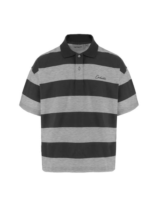 Carhartt Gray S/S Delray Polo for men