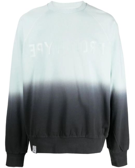 Izzue Gray Logo-Patch Cotton Sweatshirt for men