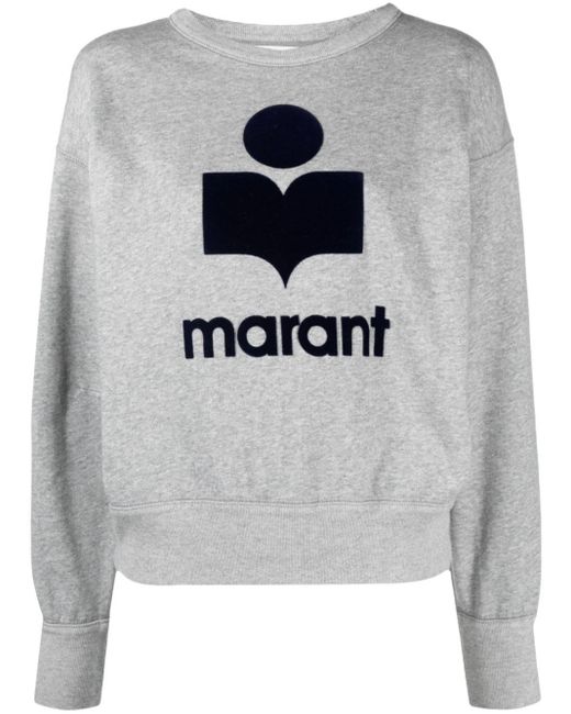 Isabel Marant Gray Mobyli Sweatshirt mit Logo
