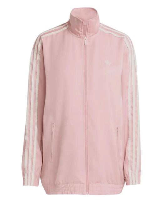 Adidas ストライプ トラックジャケット Pink