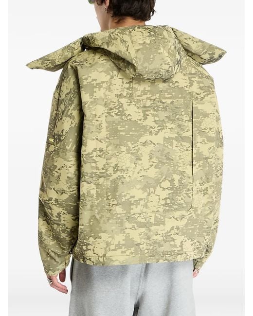 Nike Green Camouflage-Pattern Jacket for men