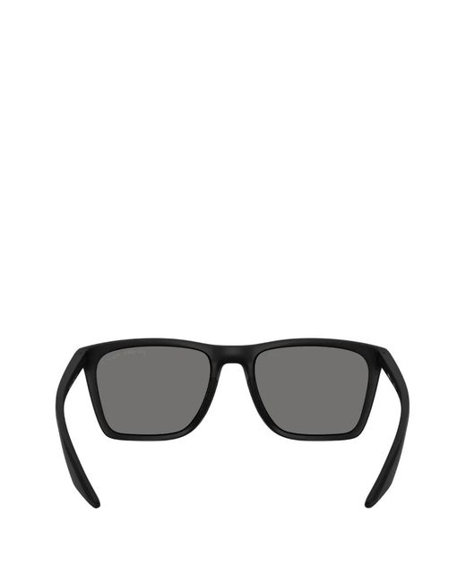 Prada Linea Rossa Gray Square-Frame Sunglasses for men