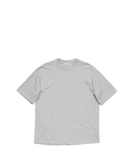 Acne Gray Short-Sleeve T-Shirt