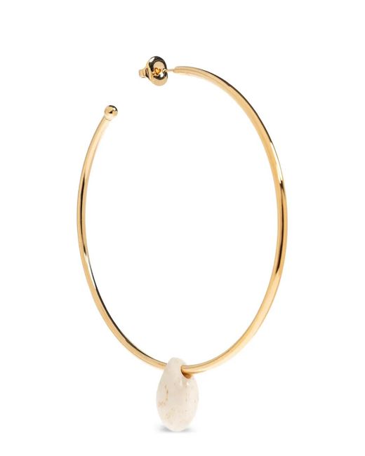 Isabel Marant Metallic Pendant Hoop Earrings
